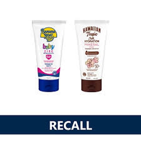 രണ്ട് ജനപ്രിയ സൺസ്ക്രീൻ ക്രീമുകൾ തിരിച്ചുവിളിച്ചു