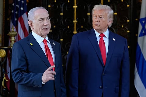 Donald Trump and Benjamin Netanyahu.