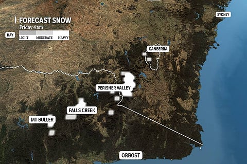 Polar Blast and Summer Cyclone Clash Across Australia's Weather Map