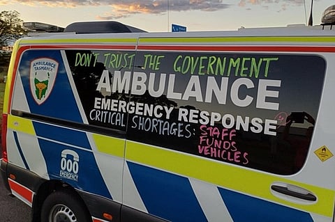 ടാസ്മാനിയയിൽ ആംബുലൻസ് സമരം ശക്തമാകുന്നു