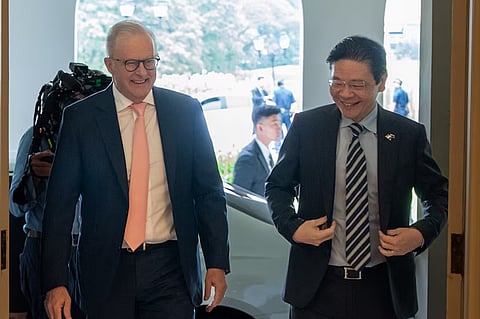 പ്രധാനമന്ത്രി ആന്തണി ആല്ബനീസും
സിംഗപ്പൂർ പ്രധാനമന്ത്രി ലോറൻസ് വോങ്ങും