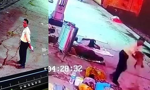 In an incident that occurred on August 24, an infant was abducted from the railway station in Mathura. The CCTV footage captured a man named Deep Kumar dashing with a seven-month-old child (Image Source-Twitter)