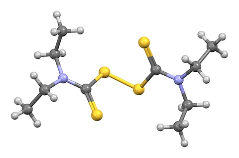 The Chemical structure of Disulfiram