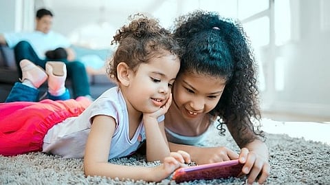 Smartphone serving as young children pacifiers