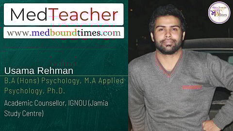 Usama Rehman, B.A (Hons) Psychology, M.A Applied Psychology, Ph.D.