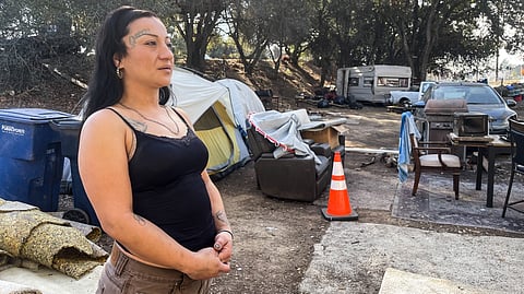 Daisy Gonzalez lives in a sprawling homeless encampment in an industrial sector on the outskirts of Sacramento. She knows her fentanyl addiction is dangerous and recounts a half-dozen failed attempts at recovery.