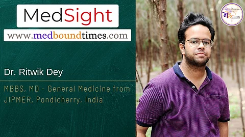 Dr. Ritwik Dey, MBBS, MD General Medicine from JIPMER, Pondicherry, India