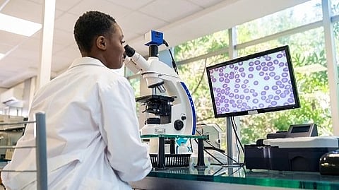 Cystic fibrosis can block airways and lead to lung damage as well as cause problems with digestion.