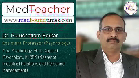 Dr. Purushottam Borkar, M.A. Psychology, Ph.D. Applied Psychology, MIRPM (Master of Industrial Relations and Personnel Management)