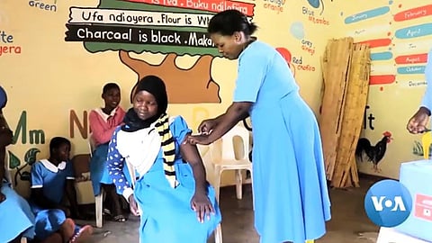 Medical aid group Médecins Sans Frontières (MSF), also known as Doctors Without Borders, launched a campaign to boost the low vaccine uptake by targeting the girls at school.