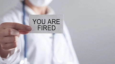 The Uttar Pradesh government has terminated the services of two doctors for allegedly indulging in private practice.