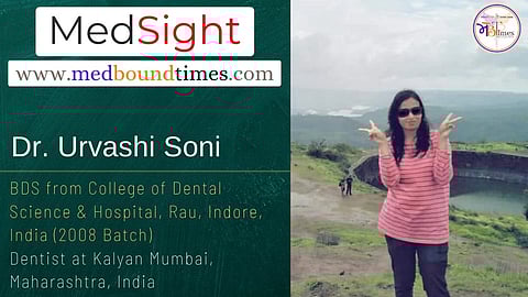 Dr. Urvashi Soni, BDS from College of Dental Science & Hospital, Rau, Indore, India (2008 Batch)