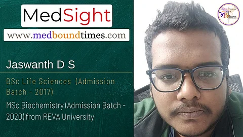 Jaswanth D S, BSc Life Sciences, MSc Biochemistry