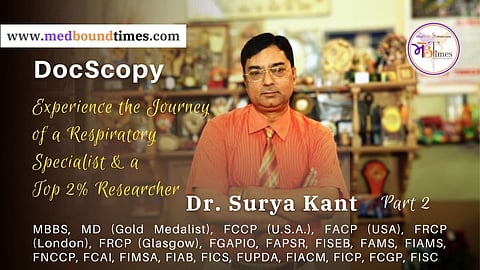 Experience the Journey of a Respiratory Specialist & a Top 2% Researcher: Dr. Surya Kant