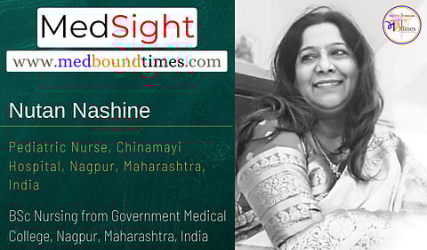 Nutan Nashine, Pediatric Nurse at Chinamayi Hospital, Nagpur, Maharashtra, India