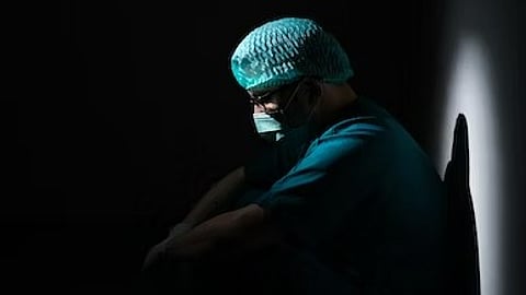 The three police officers locked the door and brutally trashed the doctor. He was rescued by the hospital staff.