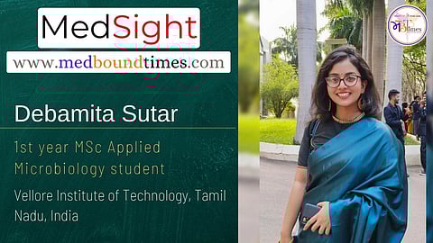 Debamita Sutar, 1st year MSc Applied Microbiology student at Vellore Institute of Technology, Tamil Nadu, India