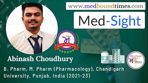Abinash Choudhury, B. Pharm,
M. Pharm (Pharmacology), Chandigarh University, Punjab, India (2021-23)