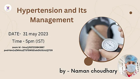 Poster by Naman Choudhary, Final Year MBBS student, International Higher School Of Medicine, Bishkek City, Kyrgyzstan.