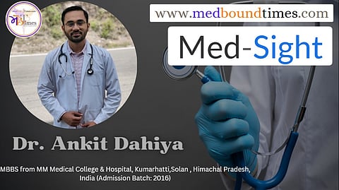 Dr. Ankit Dahiya,
MBBS from MM Medical College & Hospital, Kumarhatti, Solan , Himachal Pradesh, India (Admission Batch: 2016)