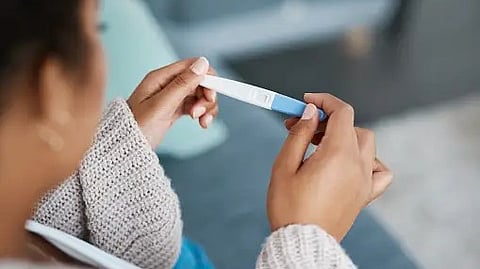 A pregnancy test is carried out to confirm whether or not a female is pregnant by examining her blood or urine. (Represantational Image: Unsplash)