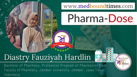 Diastry Fauziyah Hardlin, Bachelor of Pharmacy, Profession Program of Pharmacist from Faculty of Pharmacy, Jember University, Jember, Jawa Timur, Indonesia
