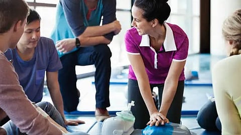 CPR is demonstrated during a tour of Addenbrooke's Hospital in Cambridge, England, June 30, 2023. Researchers have found that bystanders are less likely to administer potentially life-saving CPR to women than men. (Representational Image: Pixabay)