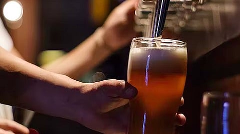 After taking part in a drinking competition, a Chinese man tragically died after consuming one liter of alcohol in ten minutes in an effort to win a 20,000 yuan (Rs 2.31 lakh) reward (Representational Image: Unsplash)