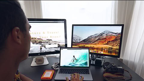 Too much screen time results in shoulder and neck pain, headaches, blurred vision, dry eyes, fatigue, eye strain, and irritation (representational image: Unsplash)