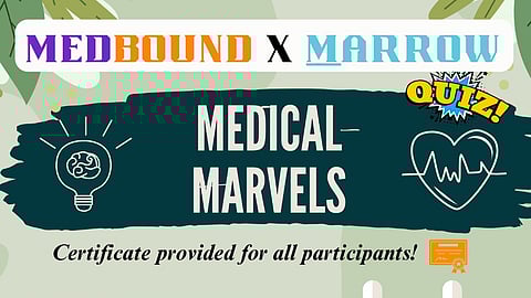 The Medical Marvels quiz is an educational platform for NEET PG aspirants and all medical aspirants. MARROW also provides an educational grant.