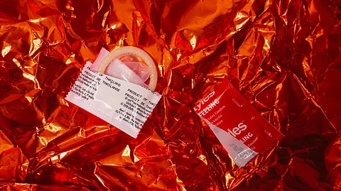 A viral video on social media shows men showcasing branded condom packets. (Representational Image: Unsplash)