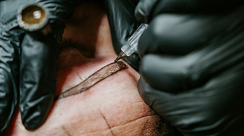 According to Wikipedia, microblading is a tattooing technique. It uses a small handheld device tool which is made up of tiny needles to add a semi-permanent pigment to the skin. (Representational image: Unsplash)