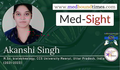 Akanshi Singh, M.Sc. biotechnology, CCS University Meerut, Uttar Pradesh, India (2021-2023)
