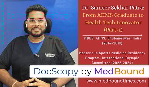 Dr. Sameer Sekhar Patra, MBBS, AIIMS, Bhubaneswar, India (2014–2019), Master's in Sports Medicine Residency Program, International Olympic Committee (2022-2024)