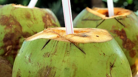 Coconut water is high in nutrients, has a small amount of carbohydrates, and has a low amount of fat, due to which it is a great drink for energy.