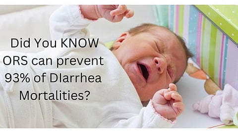 IAP organized awareness programs in hospitals, nursing homes, Anganwadi centers, medical colleges and private clinics in Indore. Advocates for establishing ORS Corners in All Government Hospitals to Combat Child Diarrhea, nationwide. (Created with Canva by Dr. Aditi)