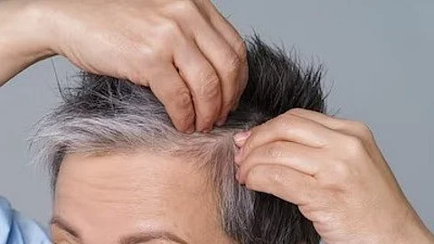 Premature Grey Hair? Not inevitable! Discover how to keep your hair youthful and vibrant. (Freepik)