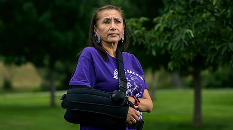 Connie Brushbreaker, a member of the Rosebud Sioux Tribe in South Dakota, says she has been denied or waitlisted for funding to help pay for appointments outside of her local Indian Health Service hospital at least 14 times since 2018.