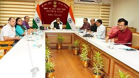 A meeting was conducted on the national health mission by the Union Minister of state.
