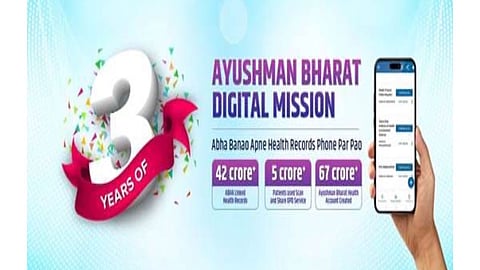Ayushman Bharat Digital Mission: Transforming healthcare access, efficiency, and transparency with digital innovation. (PIB)