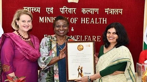 UNFPA honors India for its remarkable achievements in reducing maternal mortality and advancing family planning services. (PIB)