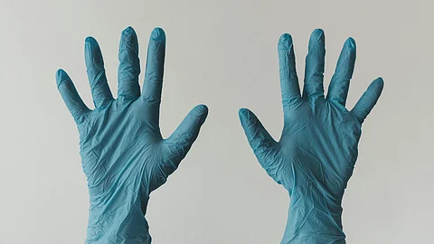 Following an alarming discovery of reddish stains on surgical gloves at RGKMCH, investigations confirm the stains are not blood and the gloves were not sourced from central medical stores
(Representational image: Unsplash)