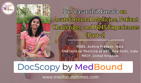 Dr. Vasanthi Namala, esteemed Senior Clinical Fellow in Acute Medicine at Royal Derby Hospital, Derby.
