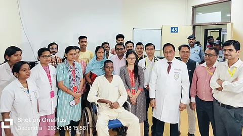 Life-saving teamwork at AIIMS Bhubaneswar: A true medical achievement. (Image Credits: x.com/AIIMSBhubaneswr)