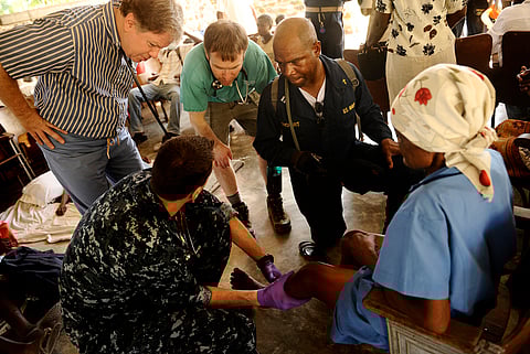 patient undergoing treatment