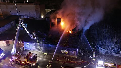 hospital on fire
