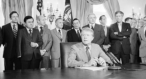 Carter died Sunday at age 100. (Wikimedia Commons)