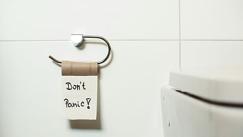 When the brain says evacuate, the bowel says only at home. (Unsplash)