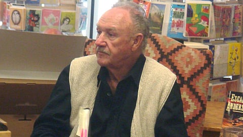 Gene Hackman at a book signing in Albuquerque 2008