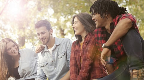 People Laughing Under the Sun